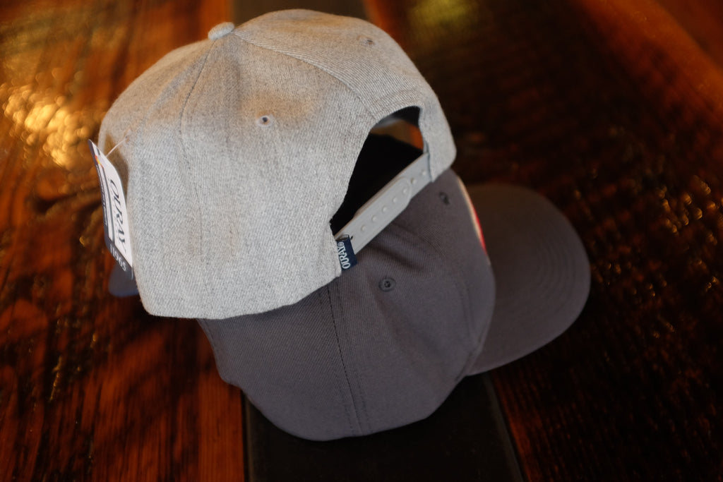 High Crown Full Canvas Hat w/ Red Felt Patch